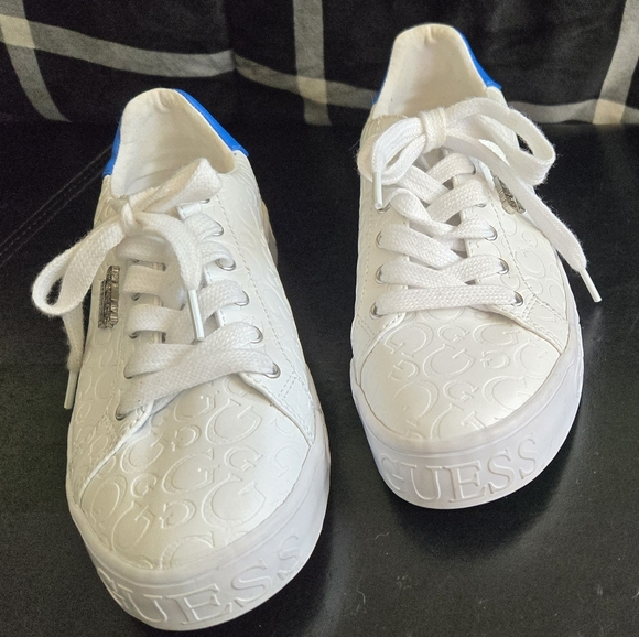 Guess Los Angeles Women's White Blue G Logo - Picture 2 of 8